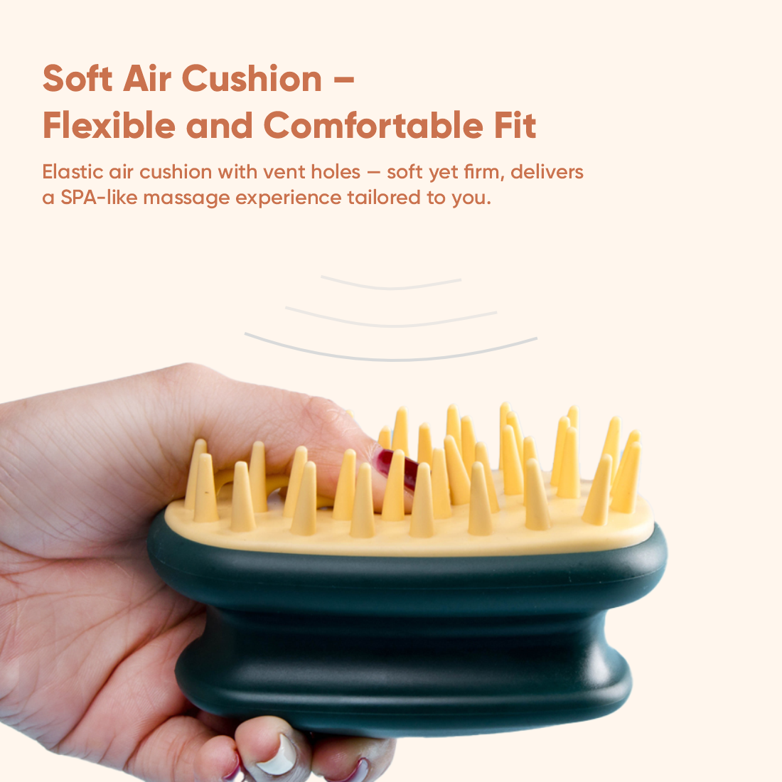 Ντους μασάζ τριχωτό της κεφαλής