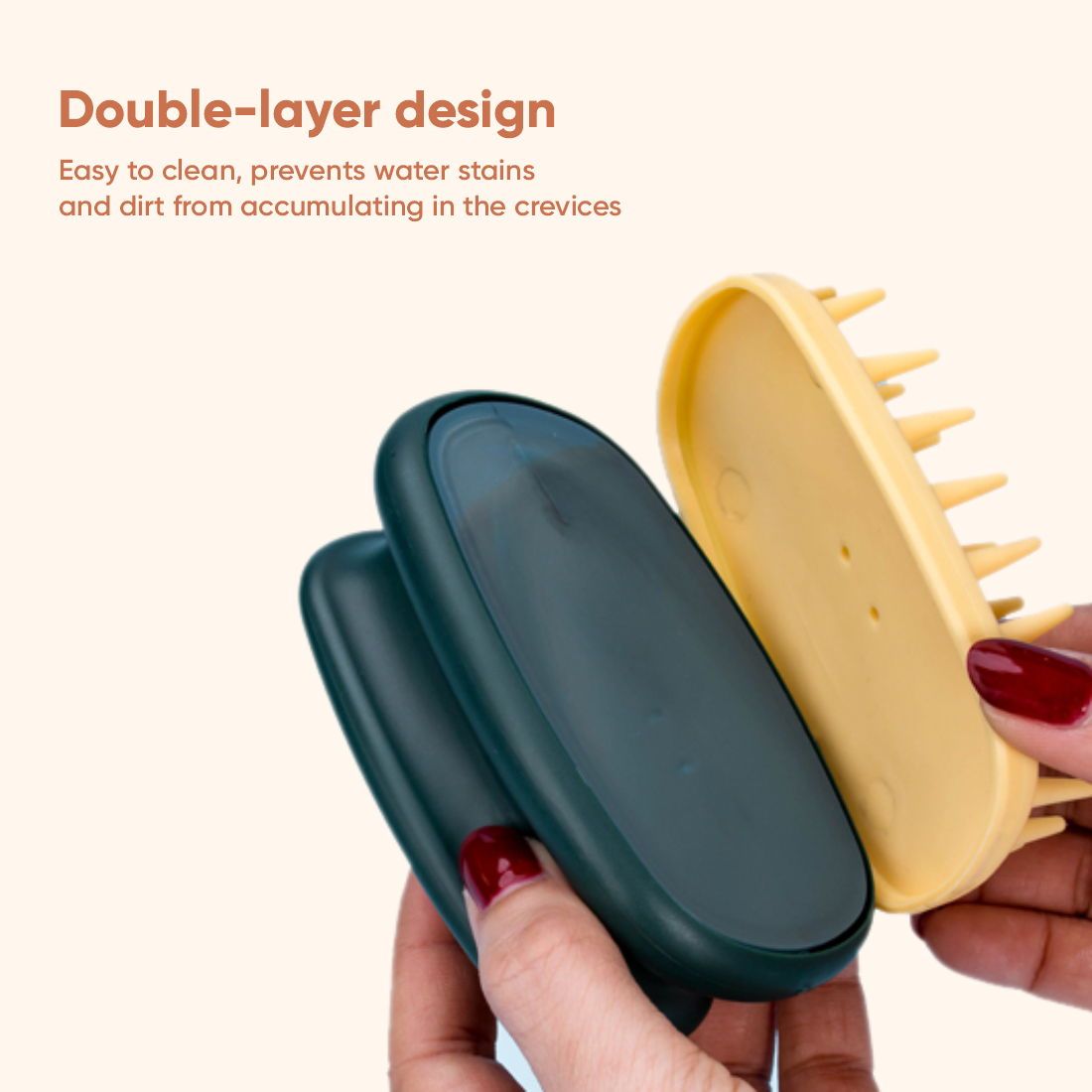 Ντους μασάζ τριχωτό της κεφαλής