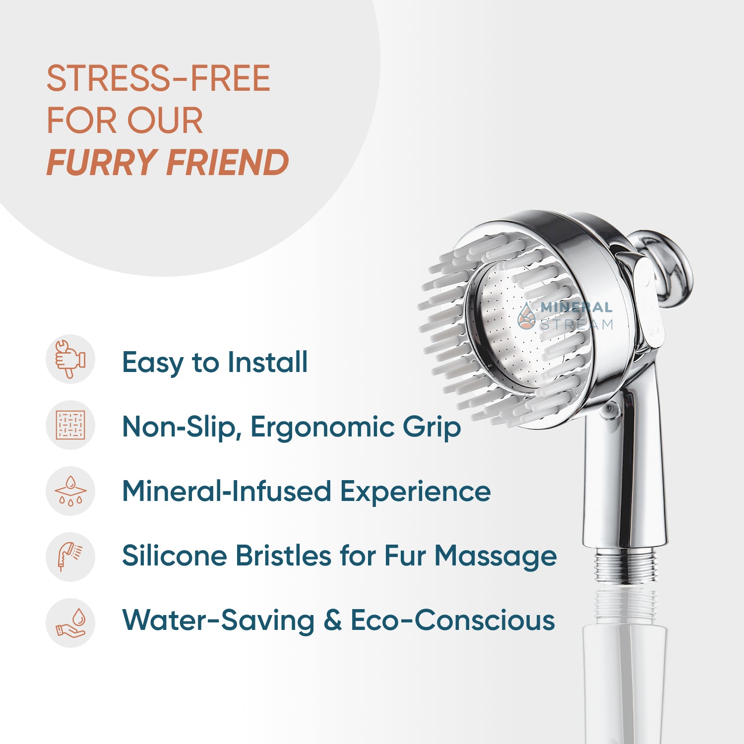 Dog Spa Showerhead Shower Essentials Kit