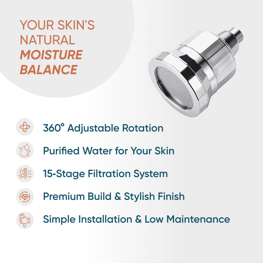 Skinpro - πιο προηγμένο φιλτραρισμένο ντους μαύρο