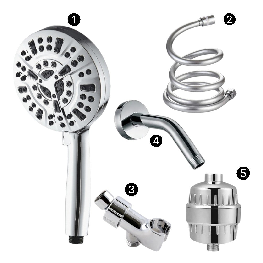 Luxe 10 Mode Showerhead πλήρες ντους