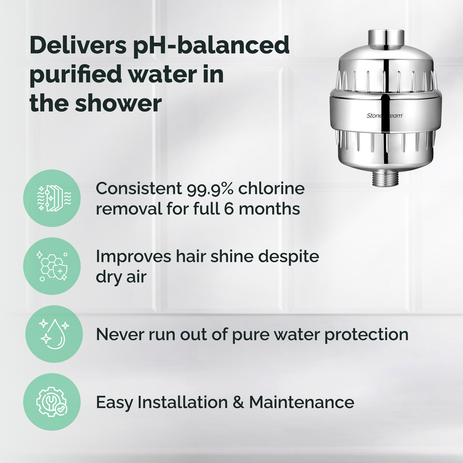 Φίλτρο ντους για σκληρό νερό