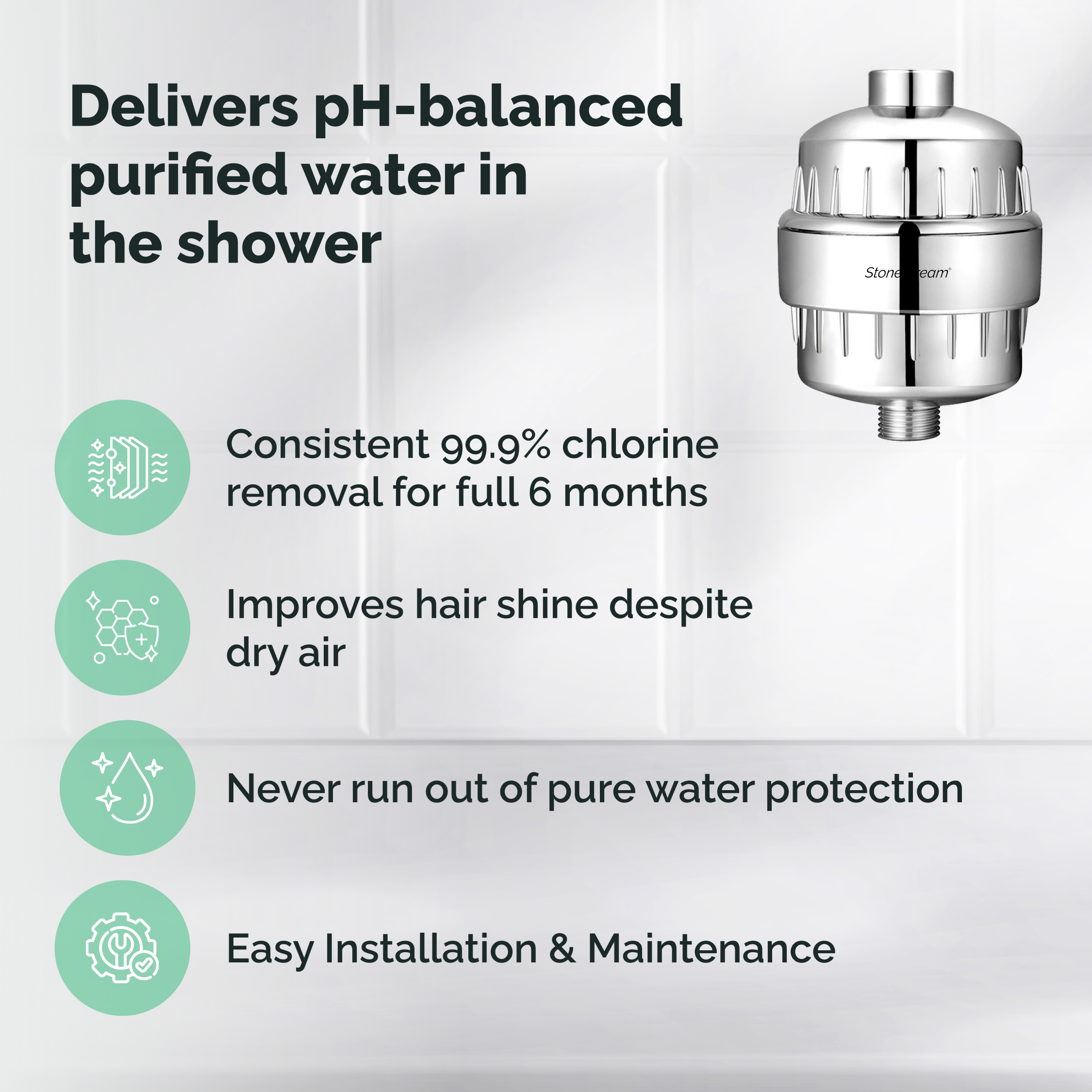 Φίλτρο ντους για σκληρό νερό