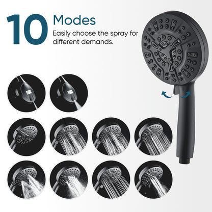 Luxe 10 Mode Showerhead πλήρες ντους
