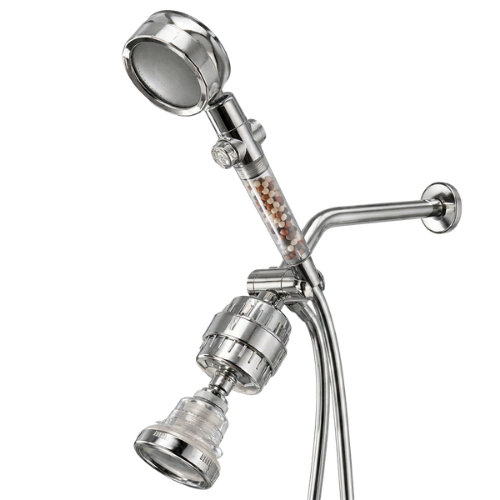 TWO SHOWER HEADS, DOUBLE FILTRATION